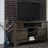 Aspen Skies 60" TV Console 416-TV in Weathered Brown by Liberty