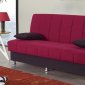 Chicago Two-Tone Fabric Sofa Bed w/Storage & Pillows