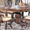 Brown Finish Classic 7Pc Dining Set w/Optional Buffet & Chairs