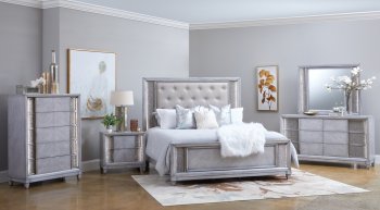 Navara Bedroom 653 in Silver by Klaussner w/Options [SFKRBS-653-Navara]