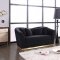 Arabella Sofa 617 in Black Velvet Fabric by Meridian w/Options