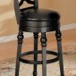 100279 Swivel Bar Stools Set of 2 in Black by Coaster