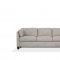 Matias Sofa 55015 in Dusty White Leather by Mi Piace w/Options