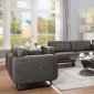 Winona Sofa & Loveseat Set 508201 in Dark Brown Fabric - Coaster