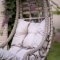 Fiona Relax Outdoor Hanging Lounge Chair in Cream by Bellona