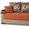 Mobimax Sofa Bed in Orange Fabric by Casamode w/Options