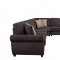 Kendrik Sectional Sofa 501450 in Chocolate Fabric by Coaster