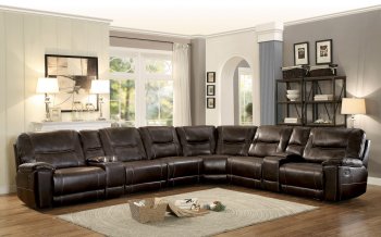 Columbus Motion Sectional Sofa 8490-8LRRR by Homelegance [HESS-8490-8LRRR Columbus]