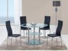 D79DT Dining Set 5Pc w/475DC Black Chairs by Global Furniture