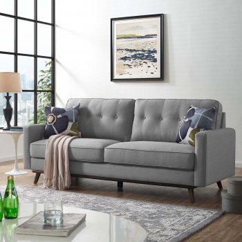 Prompt Sofa in Light Gray Fabric by Modway [MWS-3046 Prompt Light Gray]