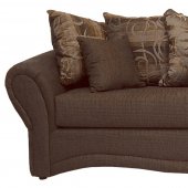 Brown Fabric Traditional Sofa & Loveseat Set w/Optional Chair