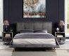 Metis Bed BD00559Q in Gray Leather by Acme w/Optional Nightstand