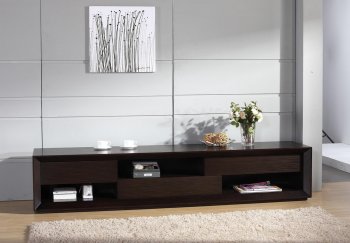 Assym TV Stand by Beverly Hills Furniture in Wenge [BHTV-Assym]