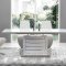 D4801DT Dining Table in White by Global w/Optional White Chairs