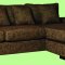 Chocolate Fabric Upholstery Sectional Sofa