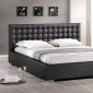 Madison Platform Bed in Black Faux Leather - Wholesale Interiors