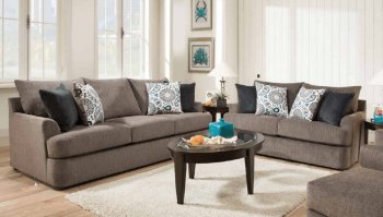 Firminus Sofa 55790 in Brown Chenille by Acme w/Options [AMS-55790-Firminus]