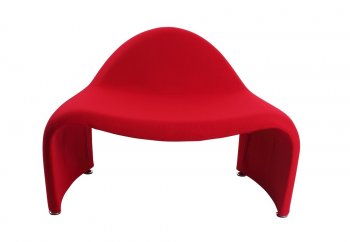 Relax Chair in Red Fabric by J&M Furniture [JMCC-Relax Red]