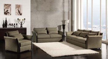 Olive Fabric Modern Sofa & Loveseat Set w/Optional Chair [CVS-Porto]