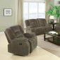 Charlie Motion Sofa 600991 in Brown Sage by Coaster w/Options