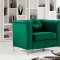 Isabelle 612 Sofa in Green Velvet Fabric by Meridian w/Options