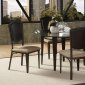 Black Metal Base & Glass Top Modern 5Pc Dinette Set