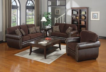 504041 Florence Sofa in Chocolate by Coaster w/Options [CRS-504041 Florence]