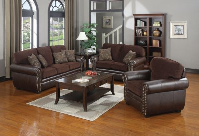 504041 Florence Sofa in Chocolate by Coaster w/Options