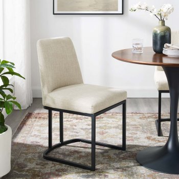 Amplify Dining Chair Set of 2 in Beige Fabric by Modway [MWDC-3811 Amplify Beige]