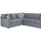 Hybrid Sectional Sofa in Aluna Dusk Fabric by Klaussner