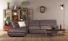 Tiffany Sectional Sofa in Fabric by ESF w/Bed