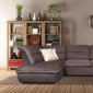 Tiffany Sectional Sofa in Fabric by ESF w/Bed