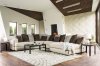 Giuliana Sectional Sofa SM5180 in Cream & Brown w/Options