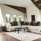 Giuliana Sectional Sofa SM5180 in Cream & Brown w/Options