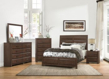 Erwan Bedroom 6Pc Set 1961 in Espresso by Homelegance [HEBS-1961 Erwan Set]