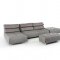 Zip Sectional Sofa in Grey Fabric by VIG w/Moveback Backrests