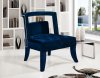 Tribeca Accent Chair 546 in Royal Navy Blue Velvet by Meridian