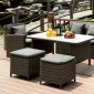 Nashira Outdoor Patio Sofa 6Pc Set CM-OT2552 in Gray Fabric