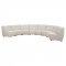 Charlotte Sectional Sofa 8Pc 551300 Ivory Fabic Coaster