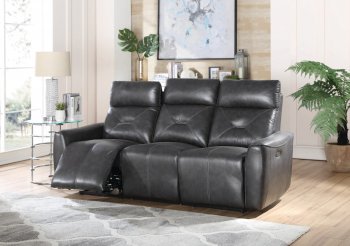 Jupiter Power Recliner Sofa 603241PP in Charcoal by Coaster [CRS-603241PP-Jupiter]