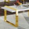 Amore Coffee Table 273 in Gold by Meridian w/Options