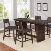 Barnes 5Pc Counter Ht Dining Table 108168 in Coffee by Coaster