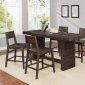 Barnes 5Pc Counter Ht Dining Table 108168 in Coffee by Coaster