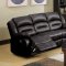 9171/9241 Reclining Sofa in Black Bonded Leather w/Options