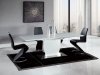 D2279 Dining Table in White by Global w/Optional Black Chairs