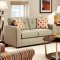 Valerio SM8561 Sofa in Beige Fabric w/Options