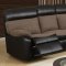 U1399 Motion Sectional Sofa in Brown Fabric & PU by Global