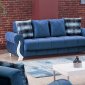 Montreal Sofa Bed in Blue Fabric by Empire w/Options