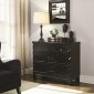 950903 Accent Cabinet in Black by Coaster w/Geometric Pattern