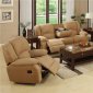 Mocha or Java Microfiber Fabric Reclining Livng Room Sofa